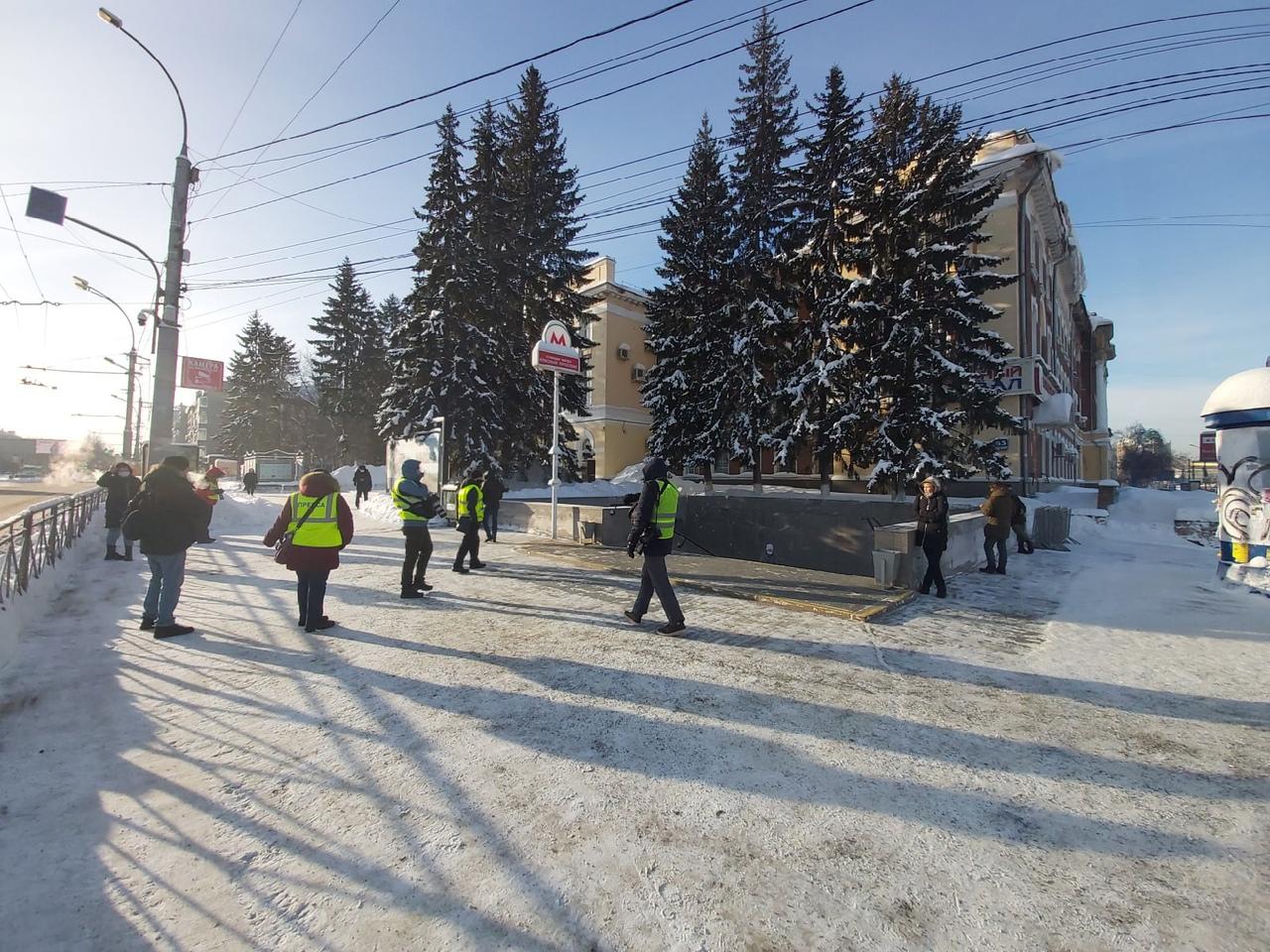 Фото Несанкционированный митинг в Новосибирске: что происходит на месте сбора за несколько минут до начала 3